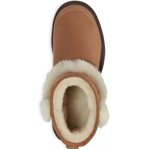 UGG® Women's Sunburst Mini Shearling Booties - Picture 3 of 7